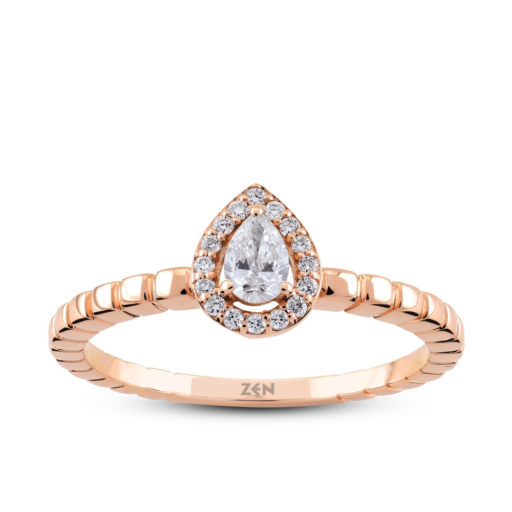 0,21ct Diamond Solitaire Ring